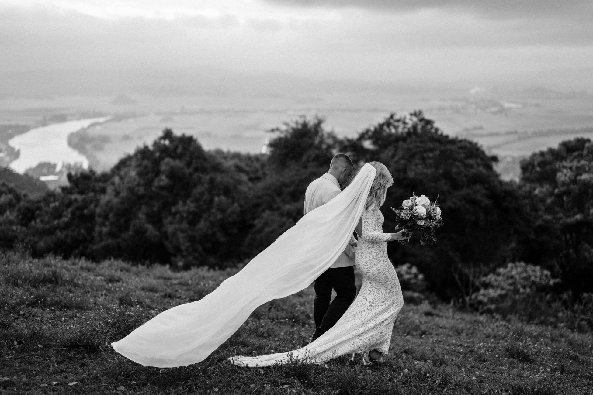 Stacey and Grant's Backyard Wedding with a view to the Tweed River